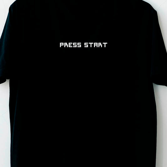 Camiseta Negra "PRESS START"