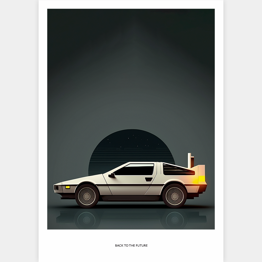 Decorative Print "Back to the Future"