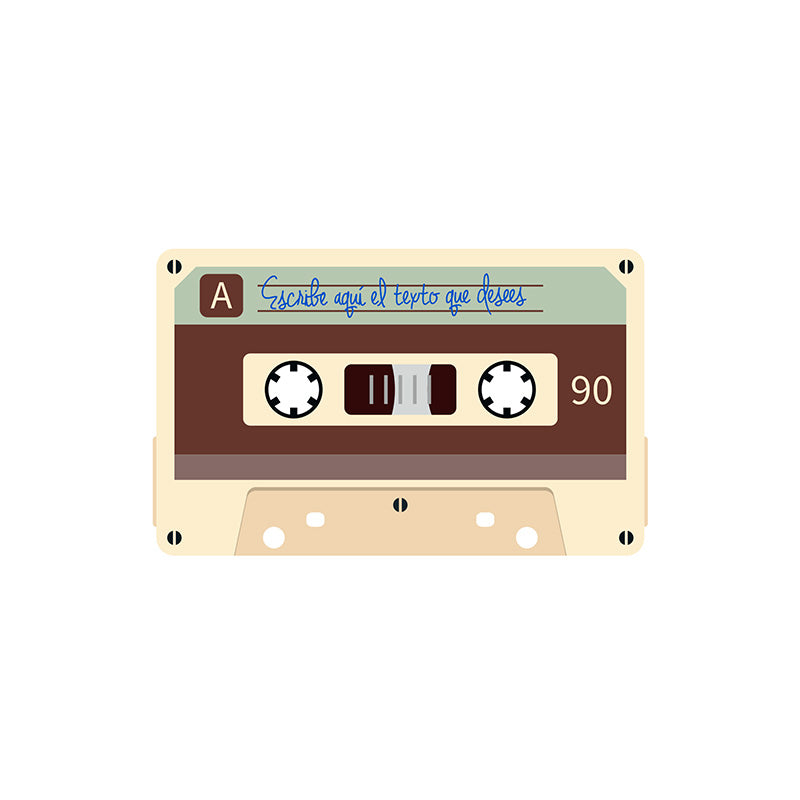 White T-shirt with brown Cassette