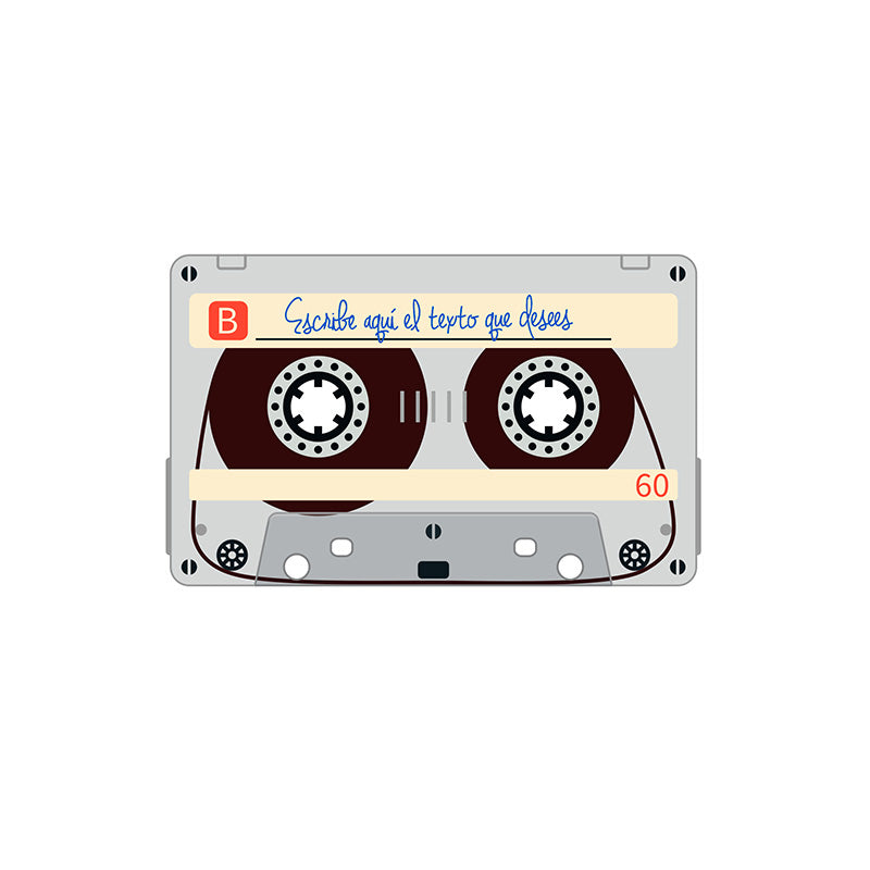 White T-shirt with transparent Cassette